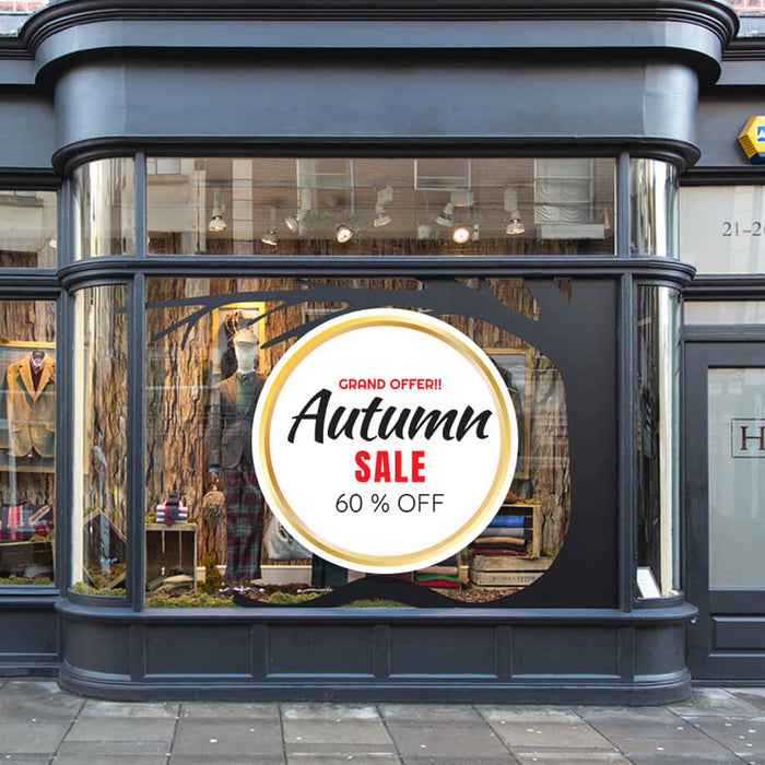 White Static Window Cling