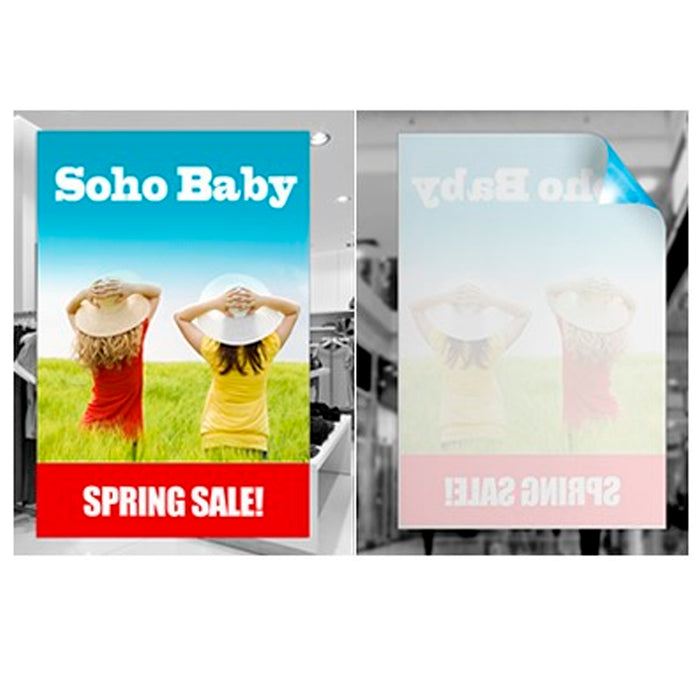 White Static Window Cling