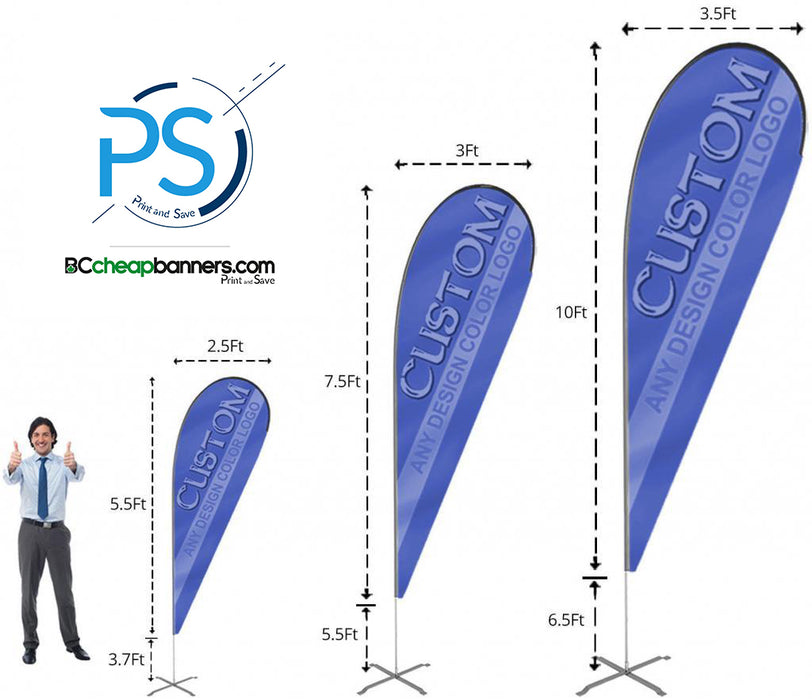 Custom Teardrop Feather Flags