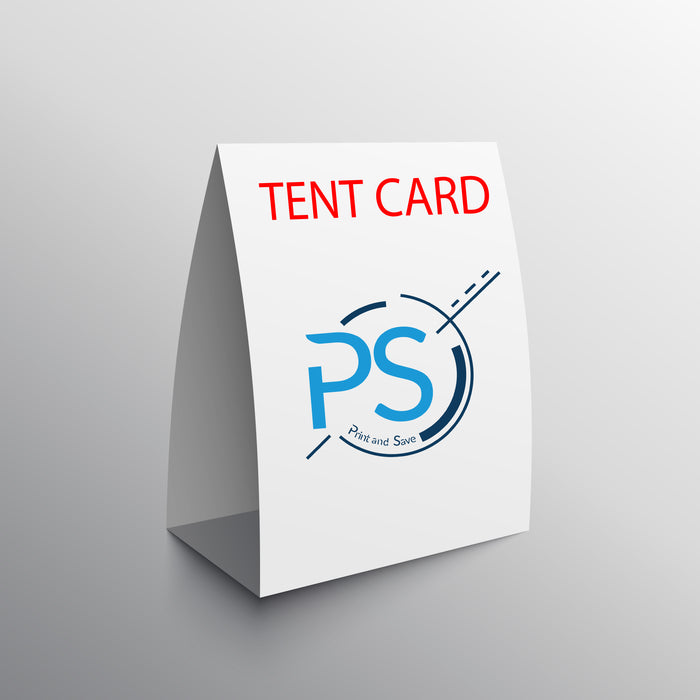 Tent Cards 3.5” x 6.5” Folds to 3.5” x 2”