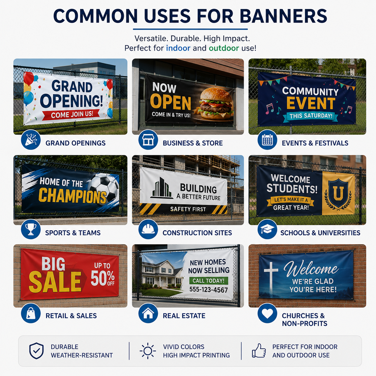 15oz Vinyl Banner By The Sqft
