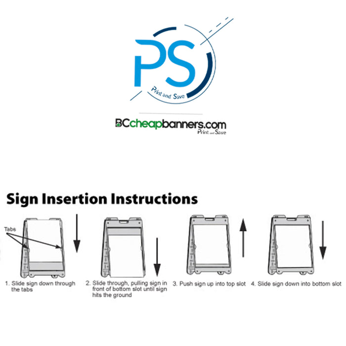 Deluxe Plastic A-Frame Sign