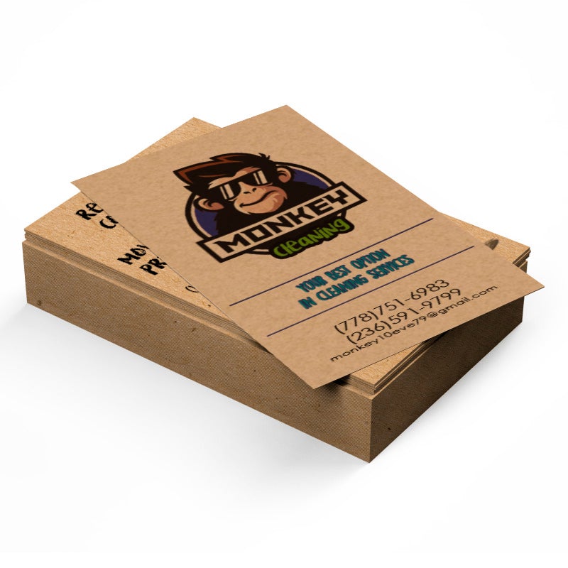 Kraft Paper - Business Cards — Print and Save